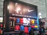 Backlit Sign - Nike Display in Retail Store