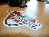 Floor Graphic With Non-Slip Laminate