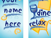 Shop Dine Relax Double Design Light Pole Banner